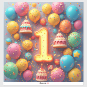 Colourful 1st Birthday Celebration With Balloons