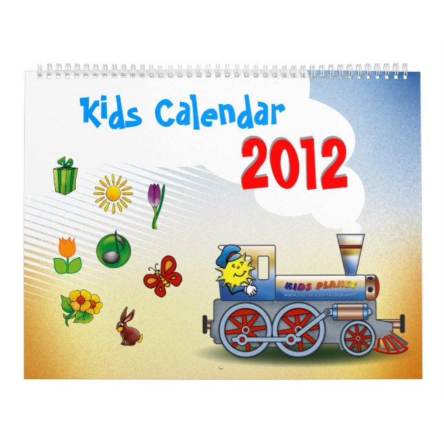 Colourful 2012 Kids Calendar (Cover)