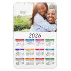 Colourful 2026 Calendar with Your Photo