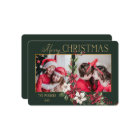 Colourful 2-Photo Merry Christmas Poinsettias