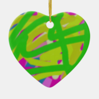 colourful 3748 abstract art ceramic tree decoration