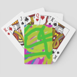 colourful 3748 abstract art playing cards