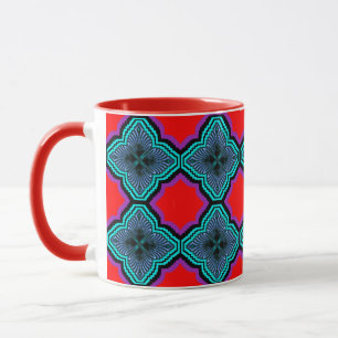 Colourful 3D Digital Art Combo Mug