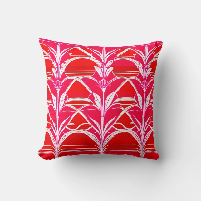 Colourful 3D Digital Art Throw Pillow | 16x16 Perf (Front)