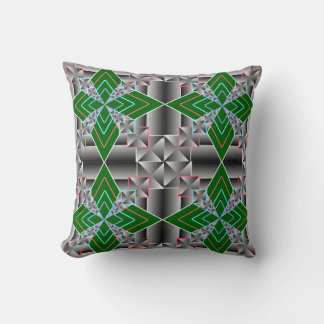 Colourful 3D Digital Art Throw Pillow | 16x16 Perf