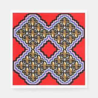 Colourful 3D Digital Design Luncheon Napkins - Per