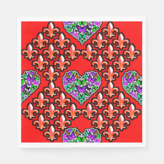 Colourful 3D Digital Design Luncheon Napkins - Per