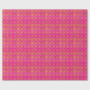 Colourful 3D Digital Design Matte Wrapping Paper –