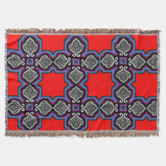 Colourful 3D Digital Design Throw Blanket