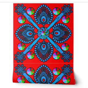 Colourful 3D Digital Peel and Stick Wallpaper – Te