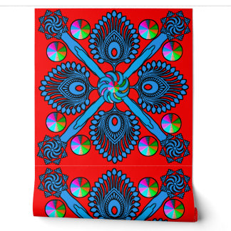 Colourful 3D Digital Peel and Stick Wallpaper – Te