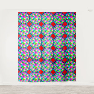 Colourful 3D Digital Tapestry – Extra-Large 88"x10