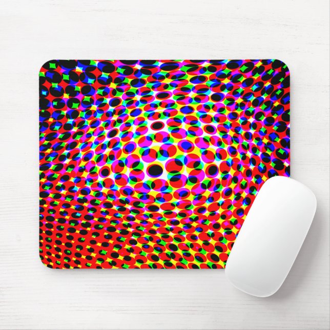 Colourful 3D Effect Mouse Pad (With Mouse)