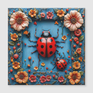 Colourful 3d ladybug