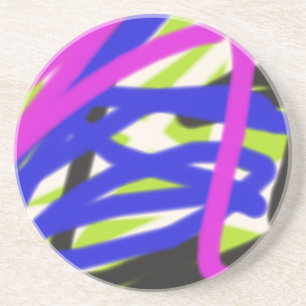 colourful 4834 abstract art coaster