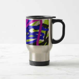 colourful 4834 abstract art travel mug