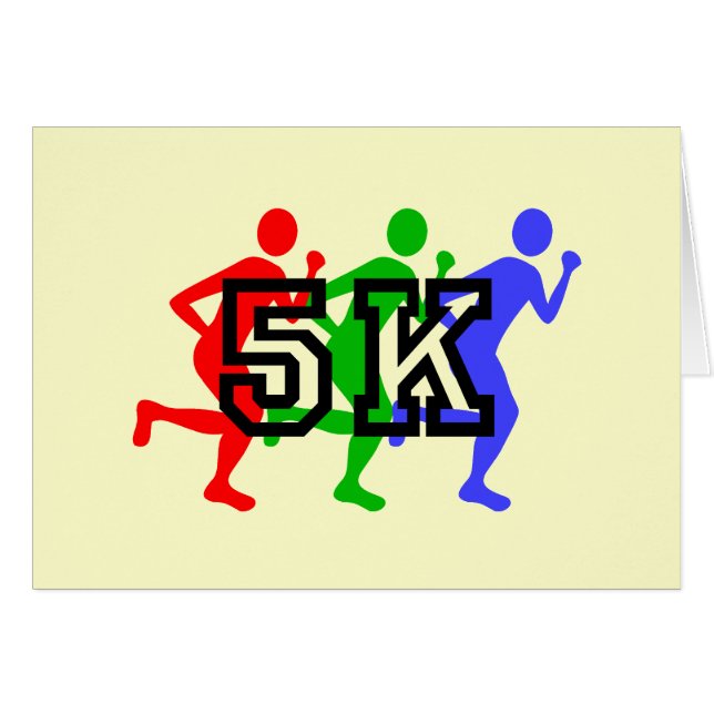 Colourful 5K runners (Front Horizontal)
