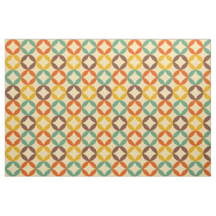 colourful 70s style sapphire pattern fabric