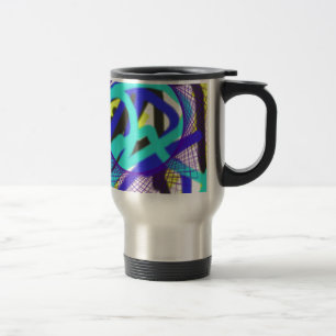 colourful 768 abstract art travel mug