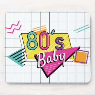 Colourful 80's Baby Mouse Pad