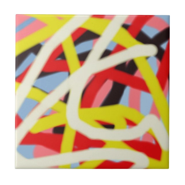 colourful 8773 abstract art tile (Front)