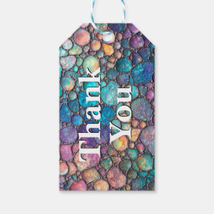 Colourful Abalone Bubbles Custom Gift Tag