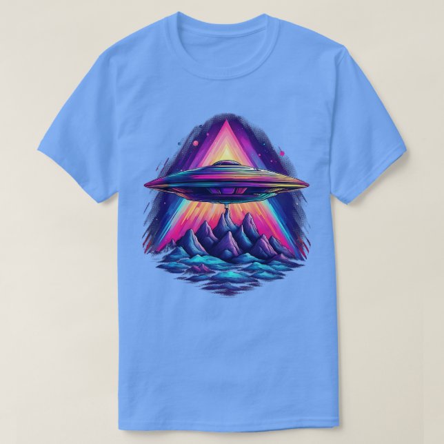 colourful  above mountain range T-Shirt (Design Front)
