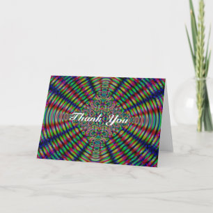 Colourful Abstact Thank You Card