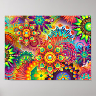 Colourful Abstract 8. Poster