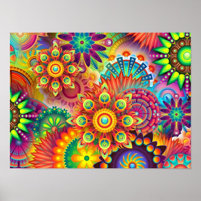 Colourful Abstract 8. Poster (Front)