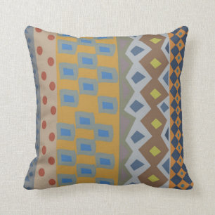Colourful abstract African art Cushion