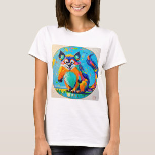 Colourful abstract animal art design  T-Shirt