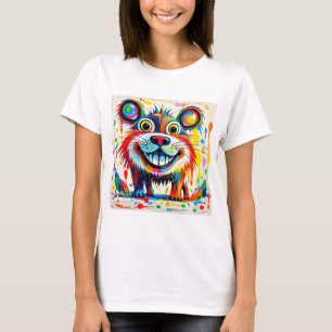 Colourful abstract animal art design T-Shirt