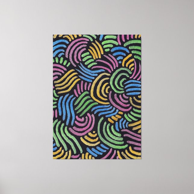 colourful abstract arches canvas print (Front)