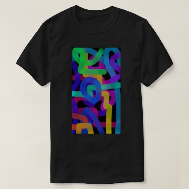 Colourful Abstract Art 17 T-Shirt (Design Front)