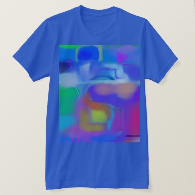 Colourful Abstract Art 1 T-Shirt (Design Front)