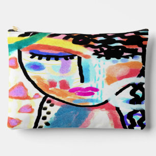 Colourful Abstract Art Accessory Pouch