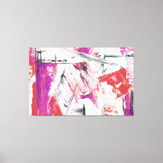 colourful abstract art canvas print (Front)