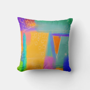 Colourful Abstract Art Cushion