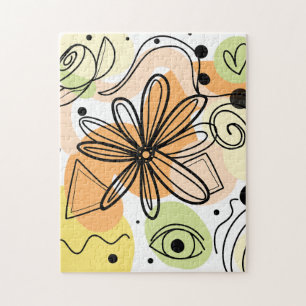 Colourful Abstract Art Drawing Jigsaw Puzzle