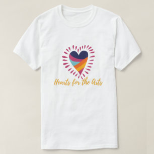 Colourful Abstract Art Heart T-Shirt