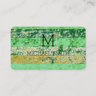 Colourful Abstract Art Monogram #13 Business Card