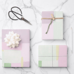 Colourful Abstract Art Pastel Wrapping Paper