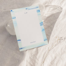 Colourful Abstract Art Personalised Flat Note Card