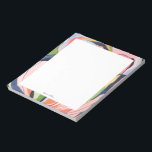 Colourful Abstract Art Personalised  Notepad<br><div class="desc">This personalised notepad design features a beautiful hand-painted watercolor abstract art. Customise the text with your name and use it for any occasion or business. More matching products are available at my shop ByEunMee.</div>