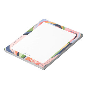 Colourful Abstract Art Personalised  Notepad
