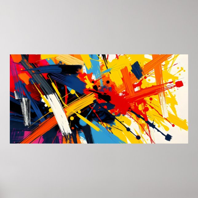 Colourful Abstract Art -  Poster (Front)