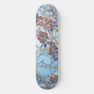 Colourful Abstract Art Print Skateboard