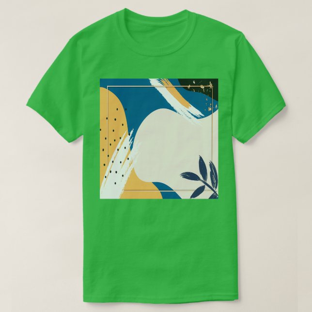 Colourful Abstract Art T-Shirt (Design Front)