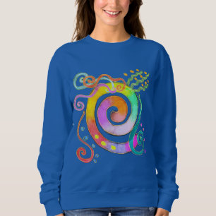 Colourful Abstract Art to Wear Sweatshirt